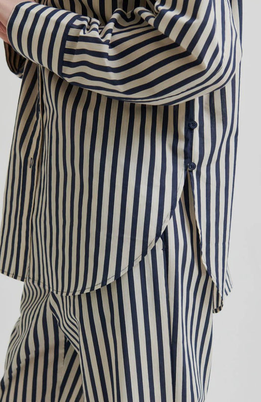 Second Female | Aila Stripe Shirt | Trench Coat | Palm Boutique