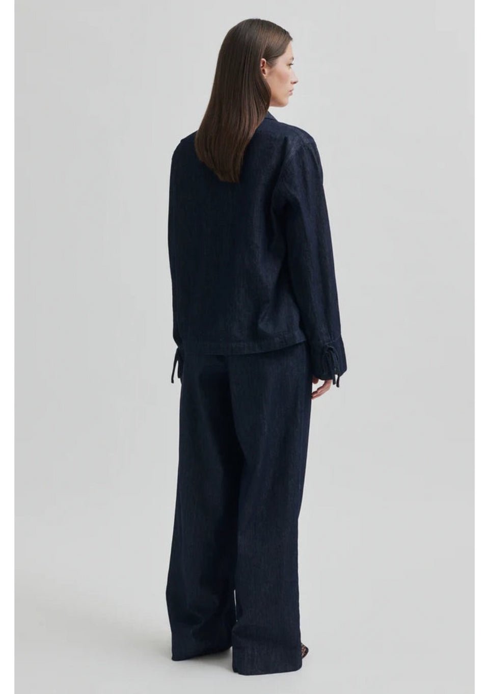 Second Female | Alluet Trousers | Dark Blue Denim | Palm Boutique