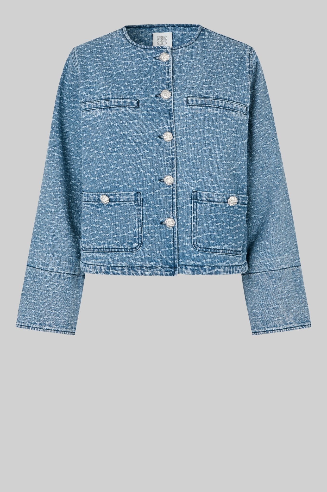 Second Female | Angola Denim Jacket | Blue Denim | Palm Boutique