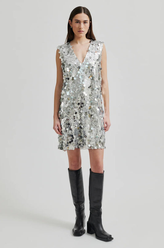 Second Female | Audra Dress | Silver | Palm Boutique
