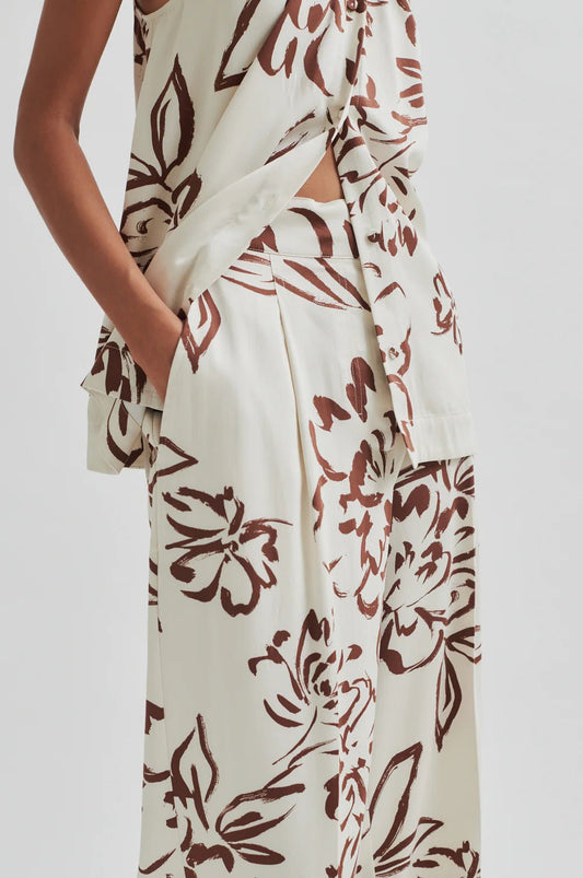 Second Female | Blooming Trousers | White Alyssium | Palm Boutique