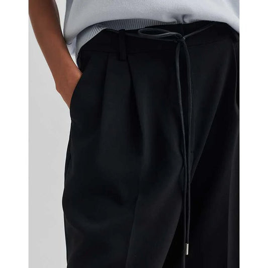 Second Female | Fique String Shorts | Black | Palm Boutique