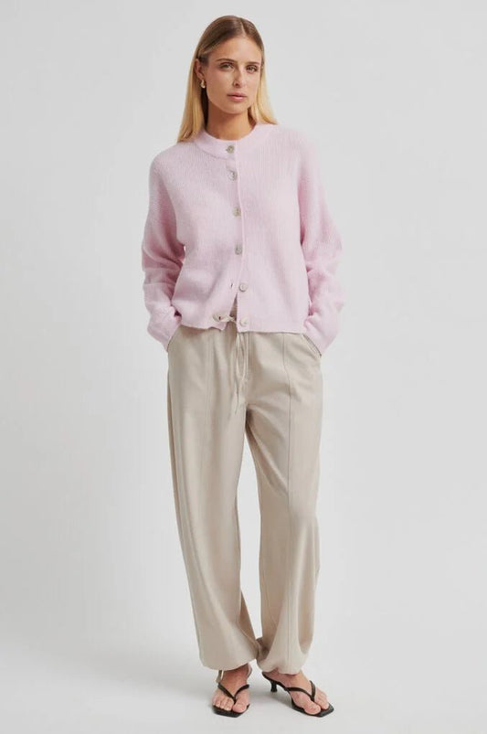 Second Female | Gabby Knit Cardigan | Pale Lilac | Palm Boutique