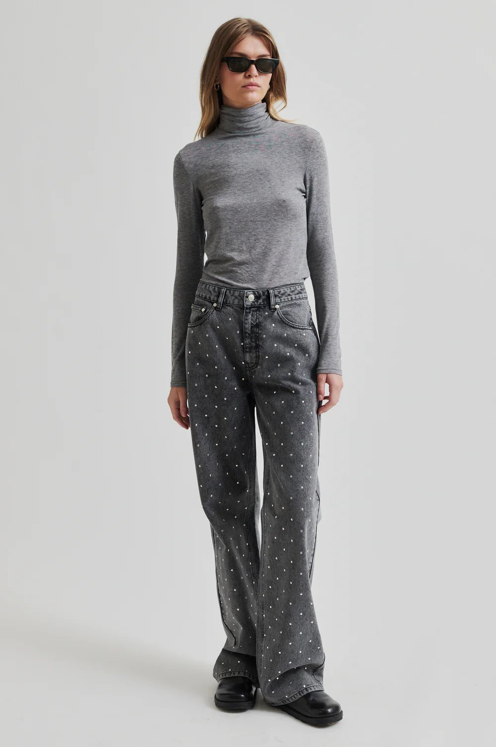 Second Female | Houghton Denim Jeans | Denim Grey | Palm Boutique