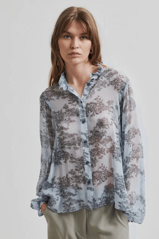 Second Female | Maje Shirt | Cashmere Blue | Palm Boutique