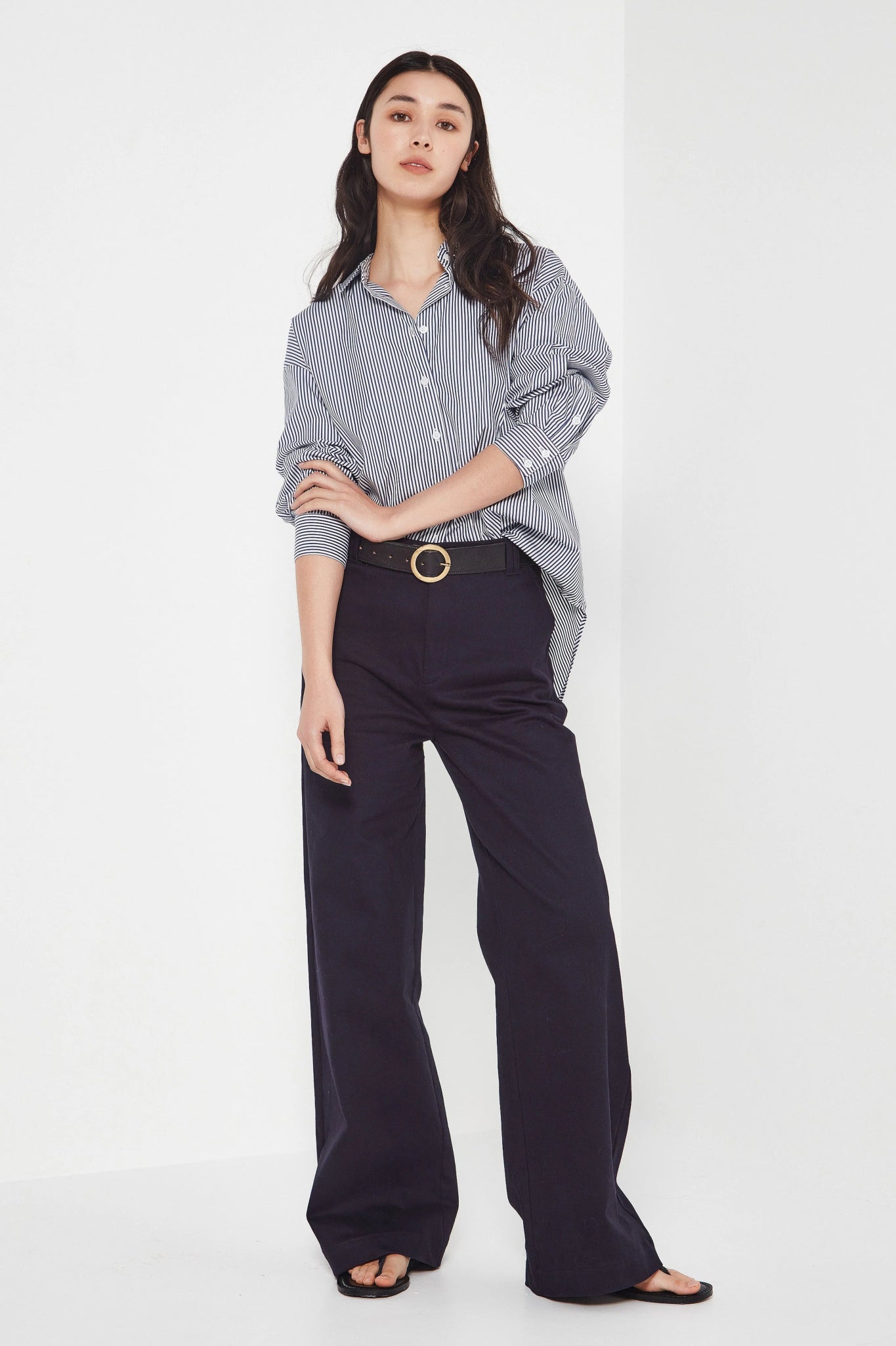 Shjark | Baildon Shirt | Navy Stripe | Palm Boutique