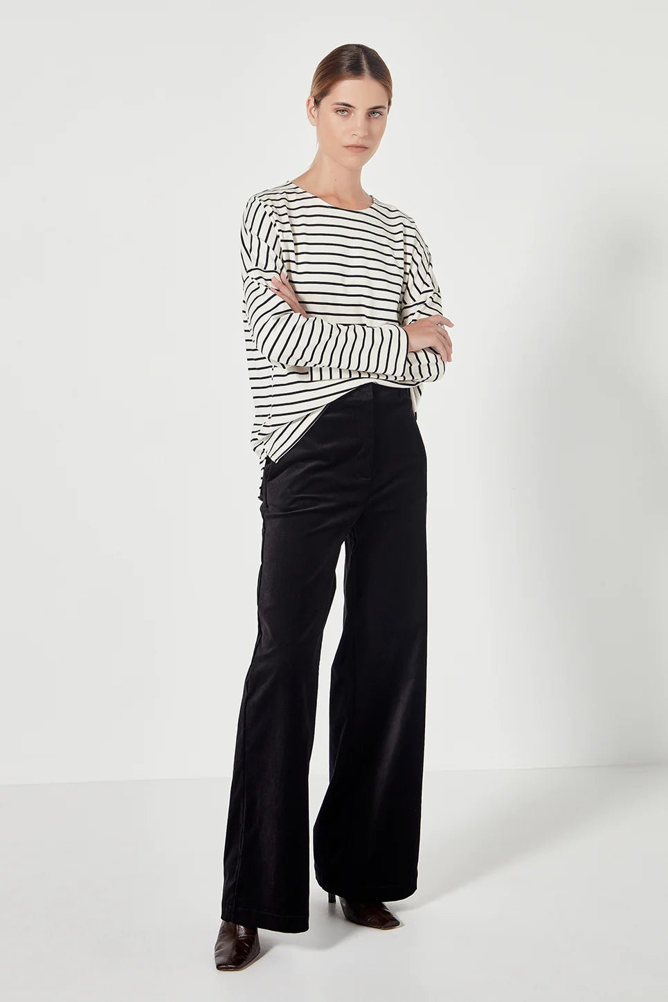 Shjark | Joplin Trouser | Black Velvet | Palm Boutique