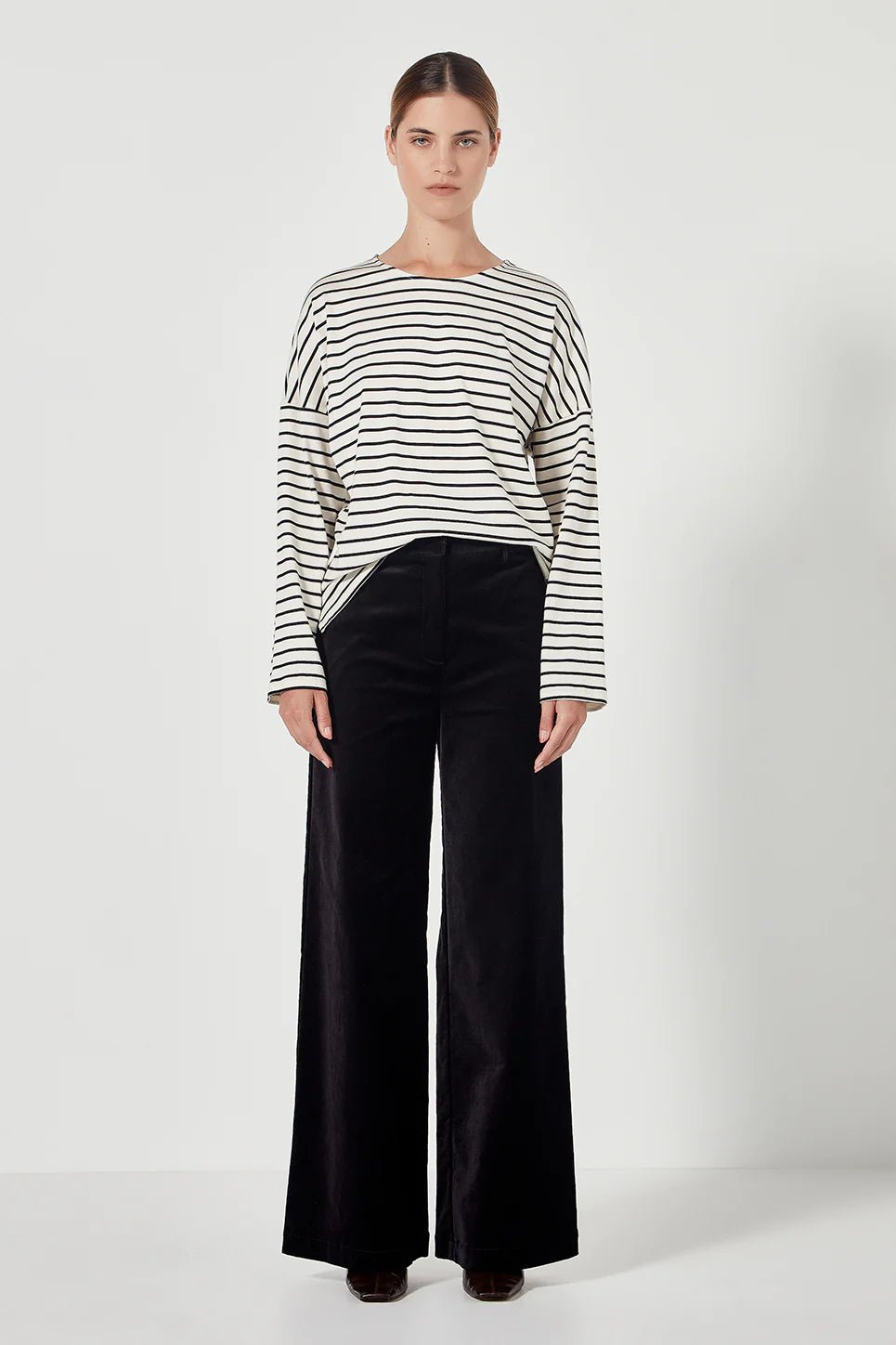 Shjark | Joplin Trouser | Black Velvet | Palm Boutique