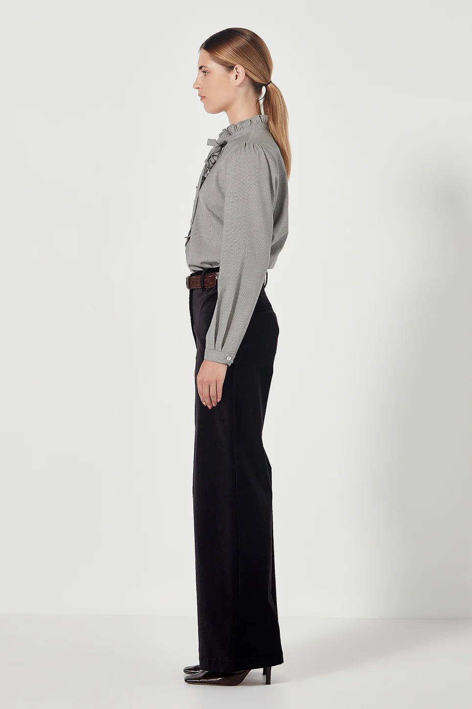 Shjark | Joplin Trouser | Black Velvet | Palm Boutique