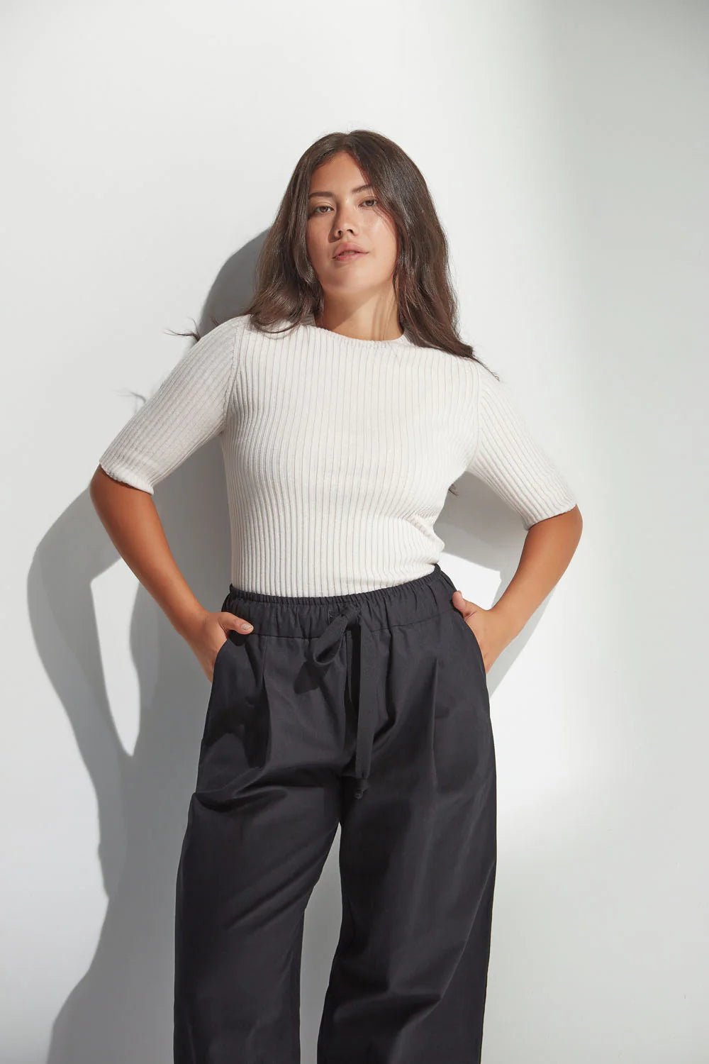 Standard Issue | Balance Rib T-Shirt | Chalk | Palm Boutique