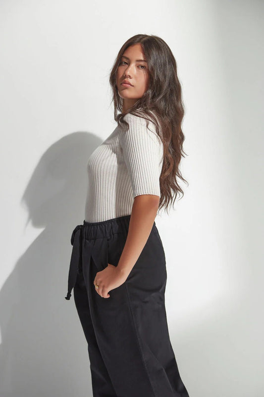 Standard Issue | Balance Rib T-Shirt | Chalk | Palm Boutique