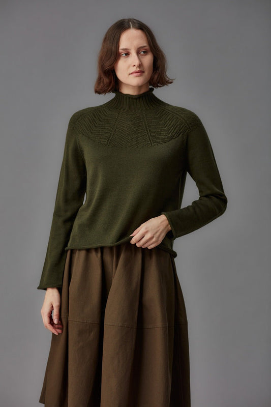 Standard Issue | Merino Mock Neck Sweater | Smudge | Palm Boutique