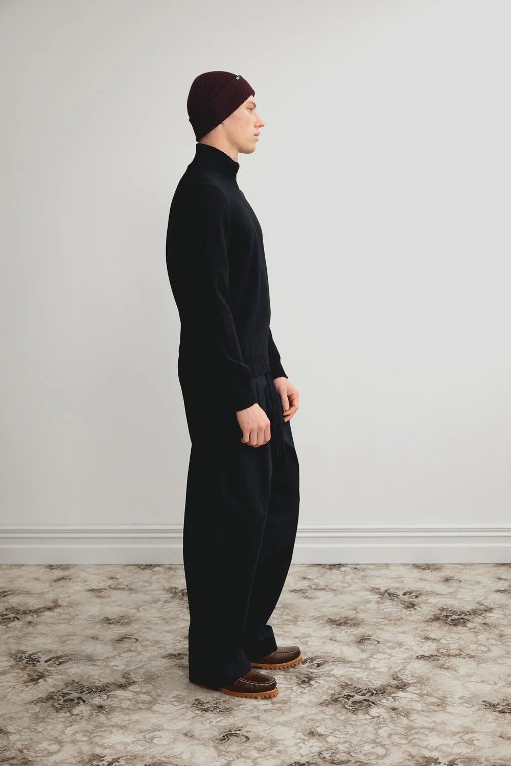 Standard Issue | Merino Rib Beanie |Fig | Palm Boutique