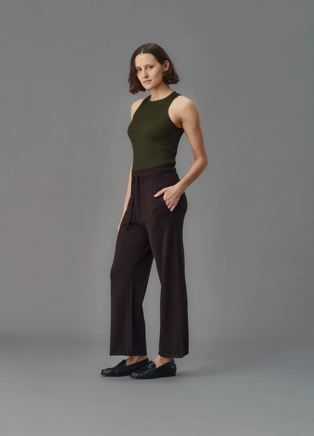 Standard Issue | Merino Rib Crew Tank | Smudge | Palm Boutique