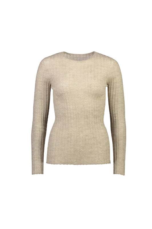 Standard Issue | Merino Tulle Crew | Pearl | Palm Boutique