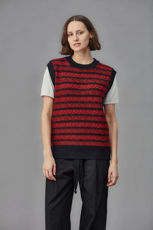 Standard Issue | Merino Universal Slatch Vest | Ribbon Stripe | Palm Boutique