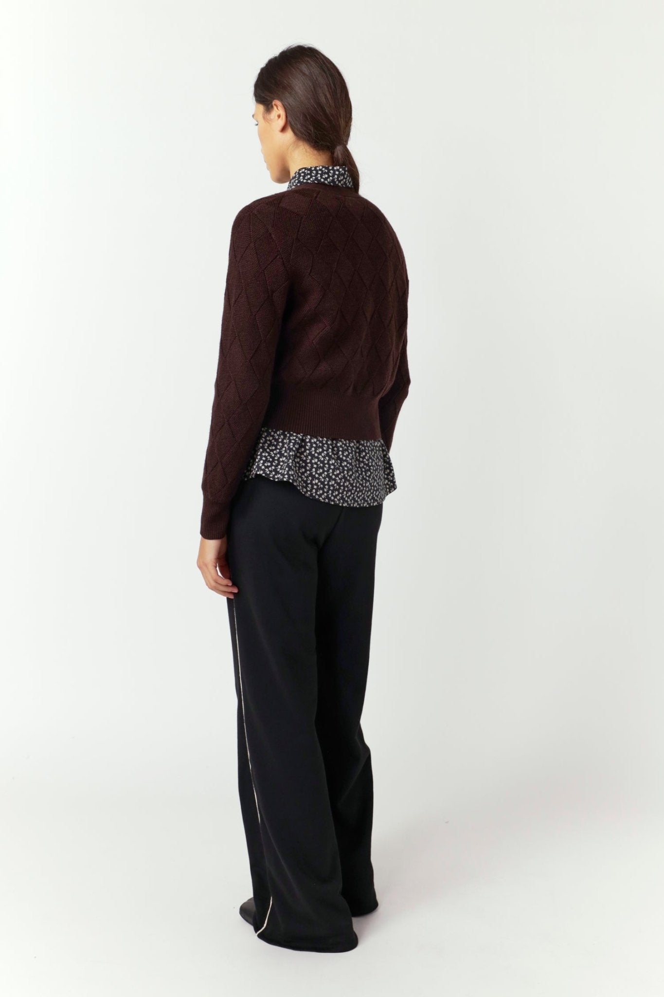Sylvester | Basket Cardigan | Espresso | Palm Boutique
