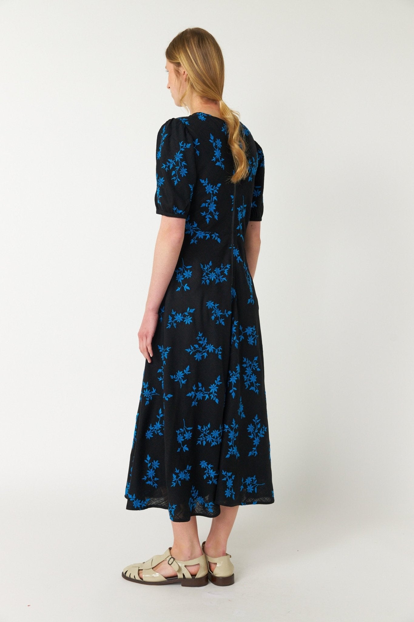 Sylvester | Blooms Dress | Black | Palm Boutique