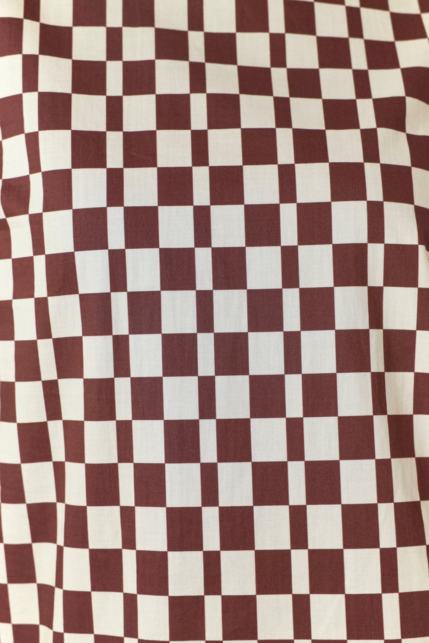 Sylvester | Checkers Shirt Dress | Brown Ivory | Palm Boutique