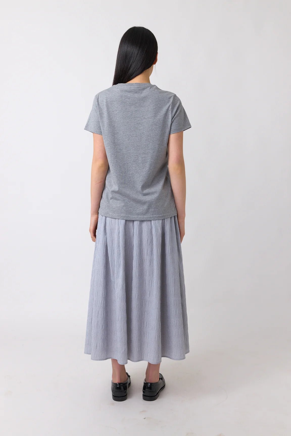 Sylvester | Dahlias T-Shirt | Grey Marle | Palm Boutique