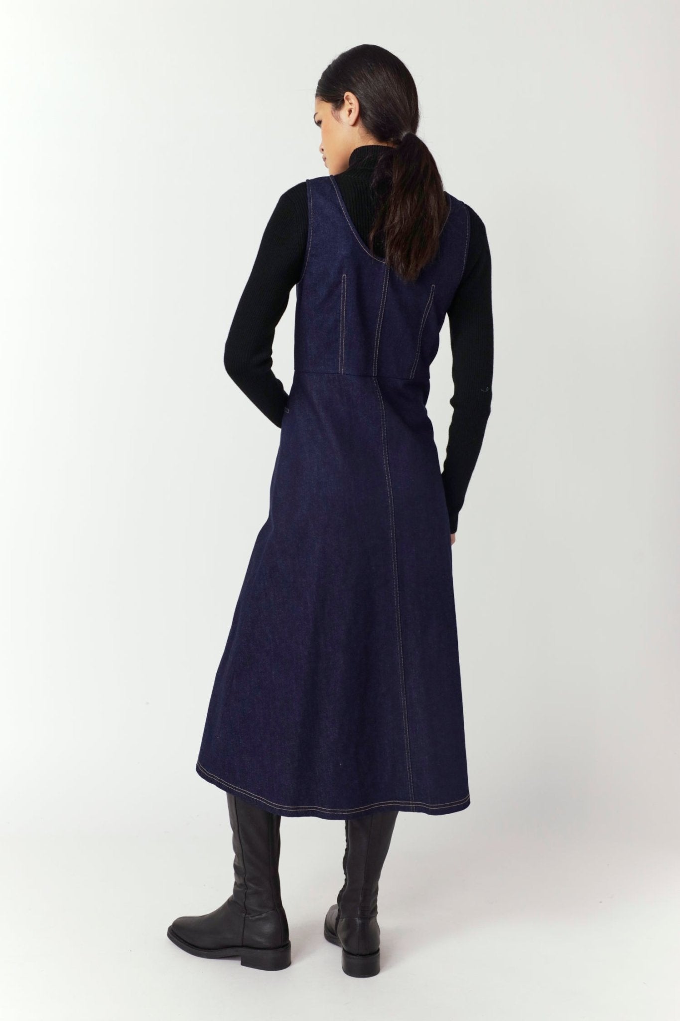 Sylvester | Denim Dome Dress | Indigo | Palm Boutique