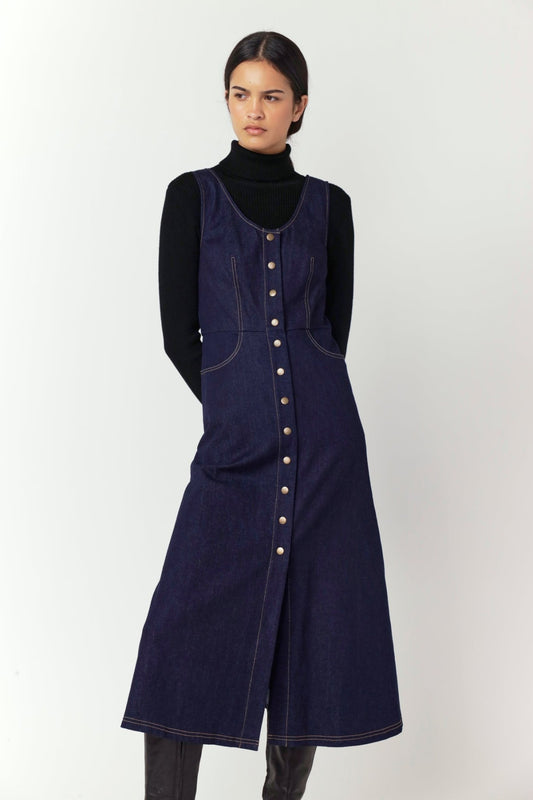Sylvester | Denim Dome Dress | Indigo | Palm Boutique