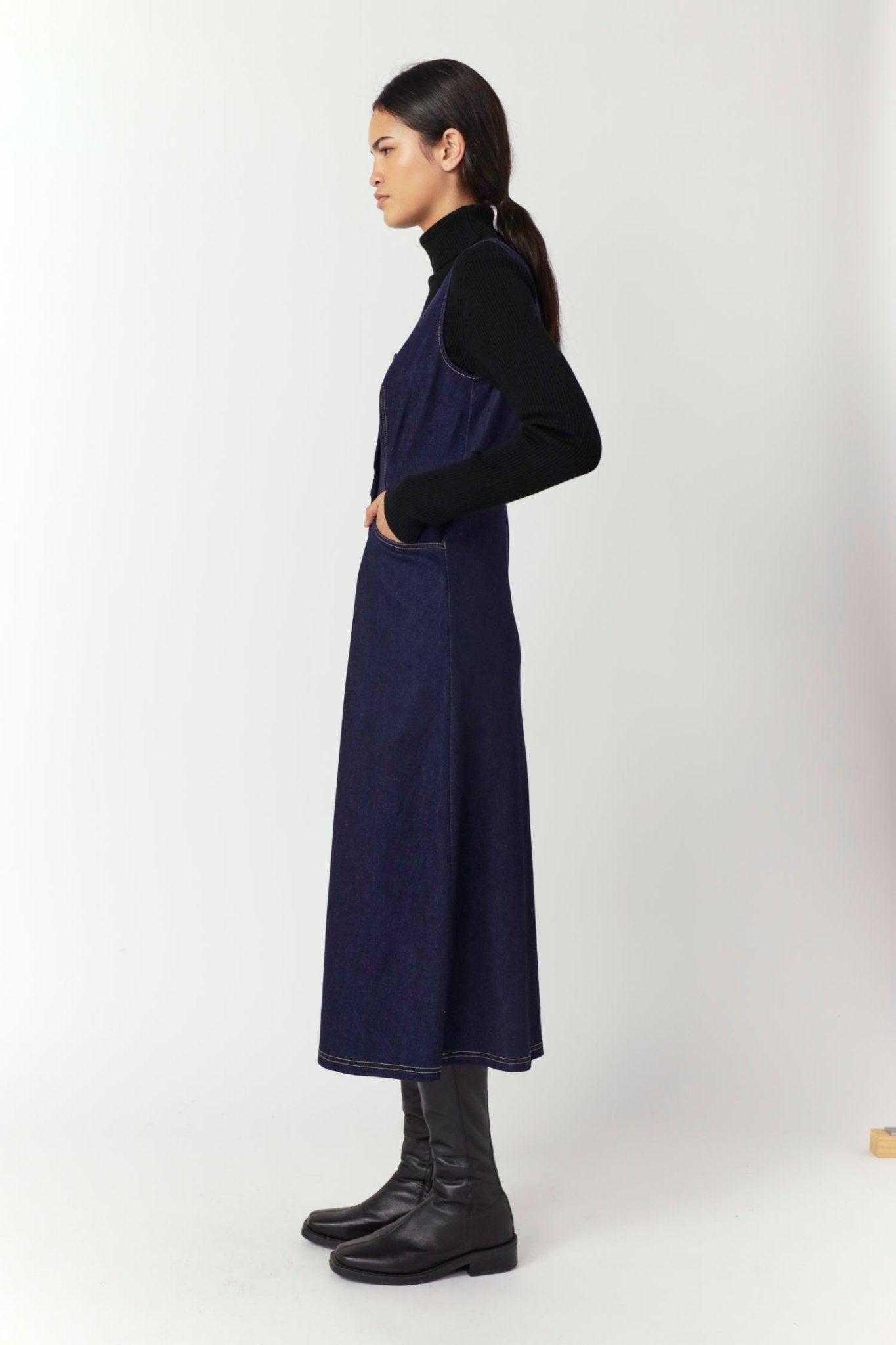 Sylvester | Denim Dome Dress | Indigo | Palm Boutique