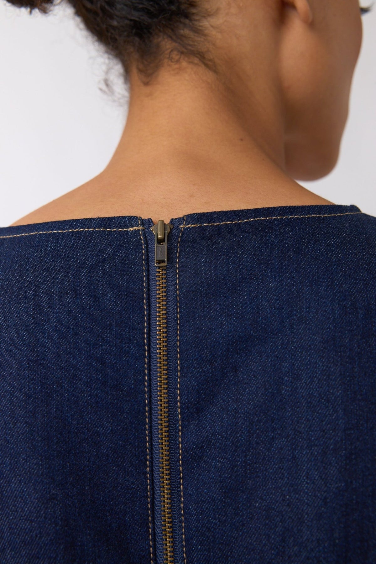 Sylvester | Denim Sculpt Dress | Indigo | Palm Boutique