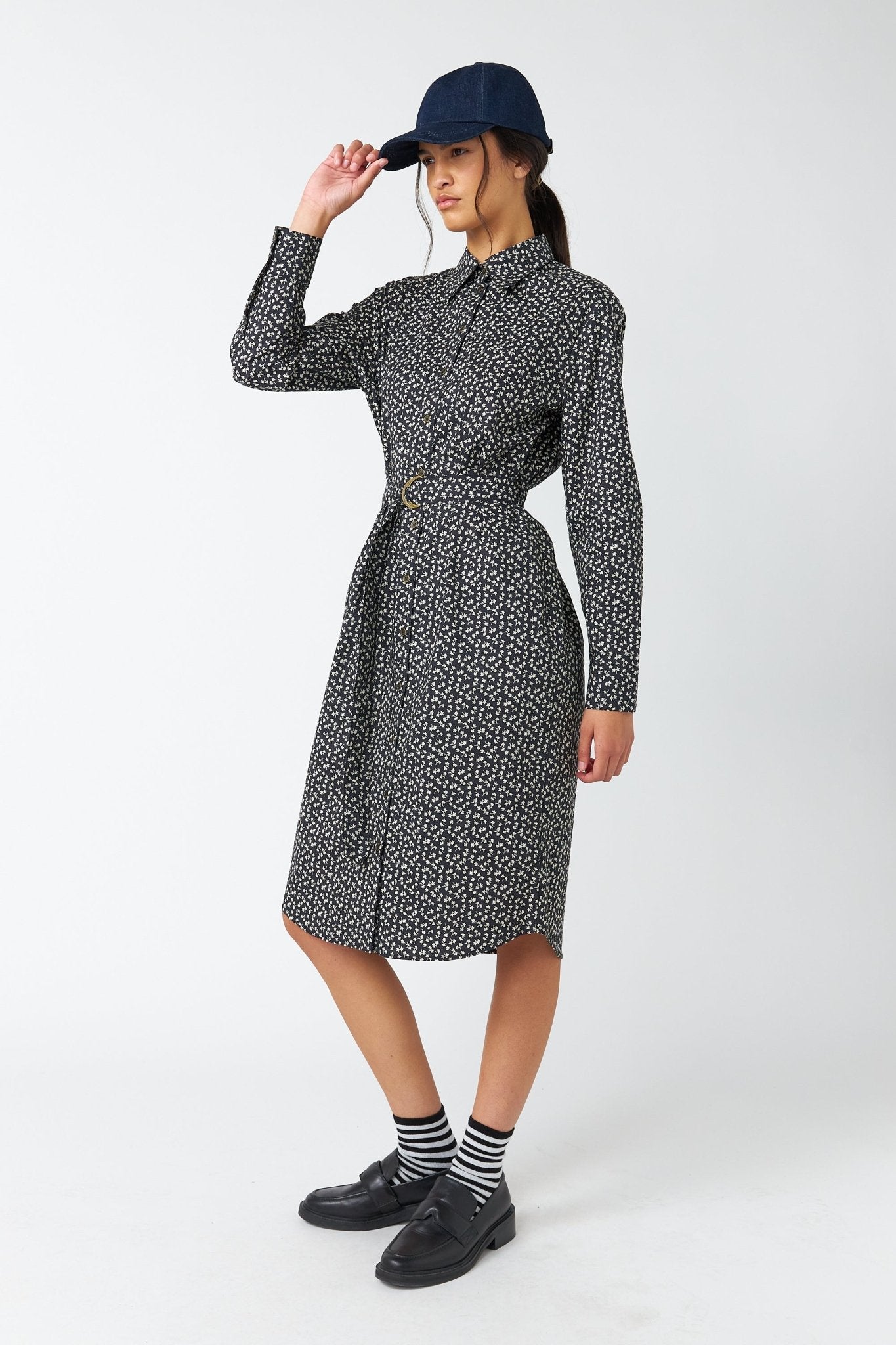 Sylvester | Dimity Shirt Dress | Black | Palm Boutique