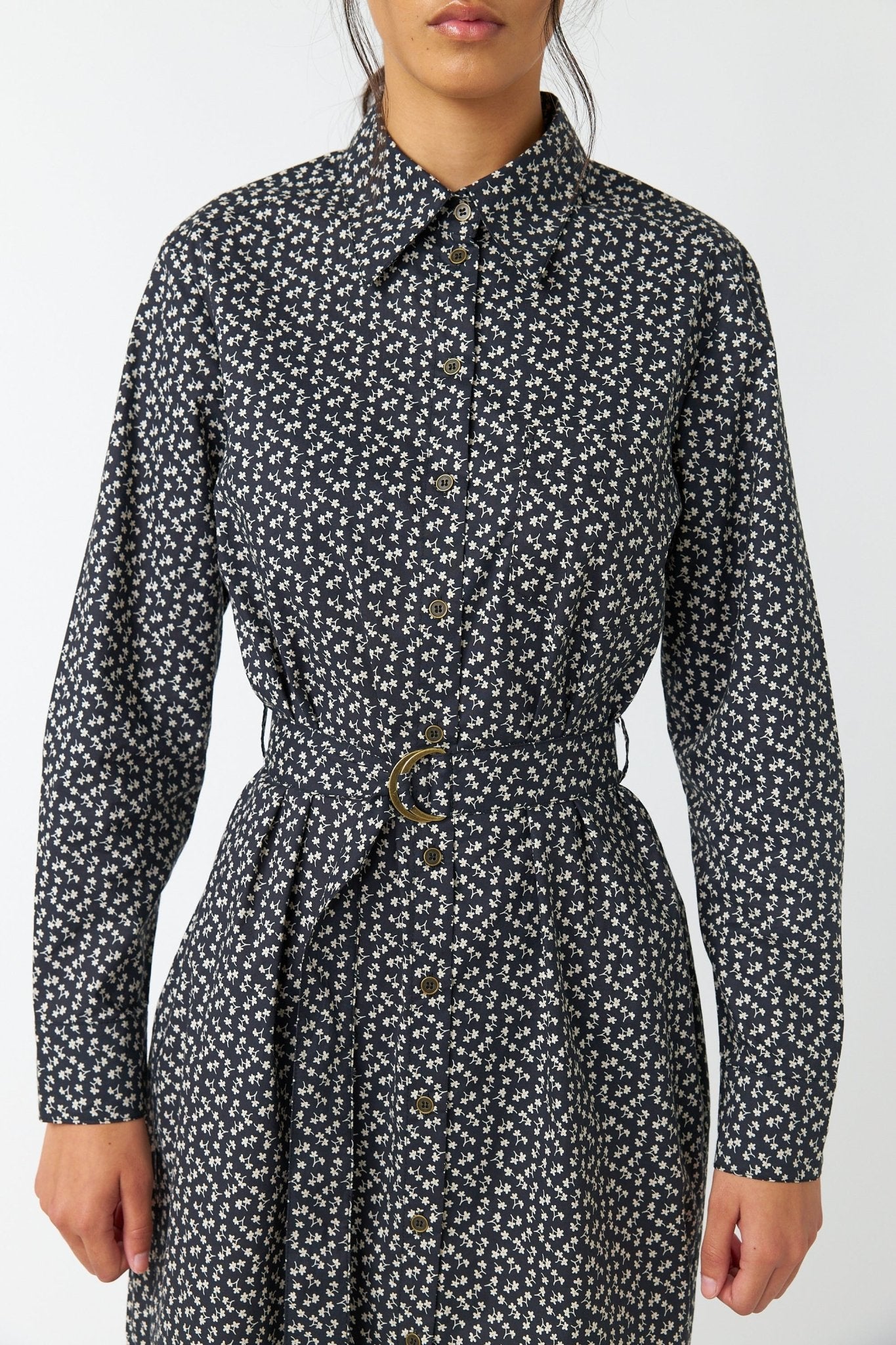 Sylvester | Dimity Shirt Dress | Black | Palm Boutique