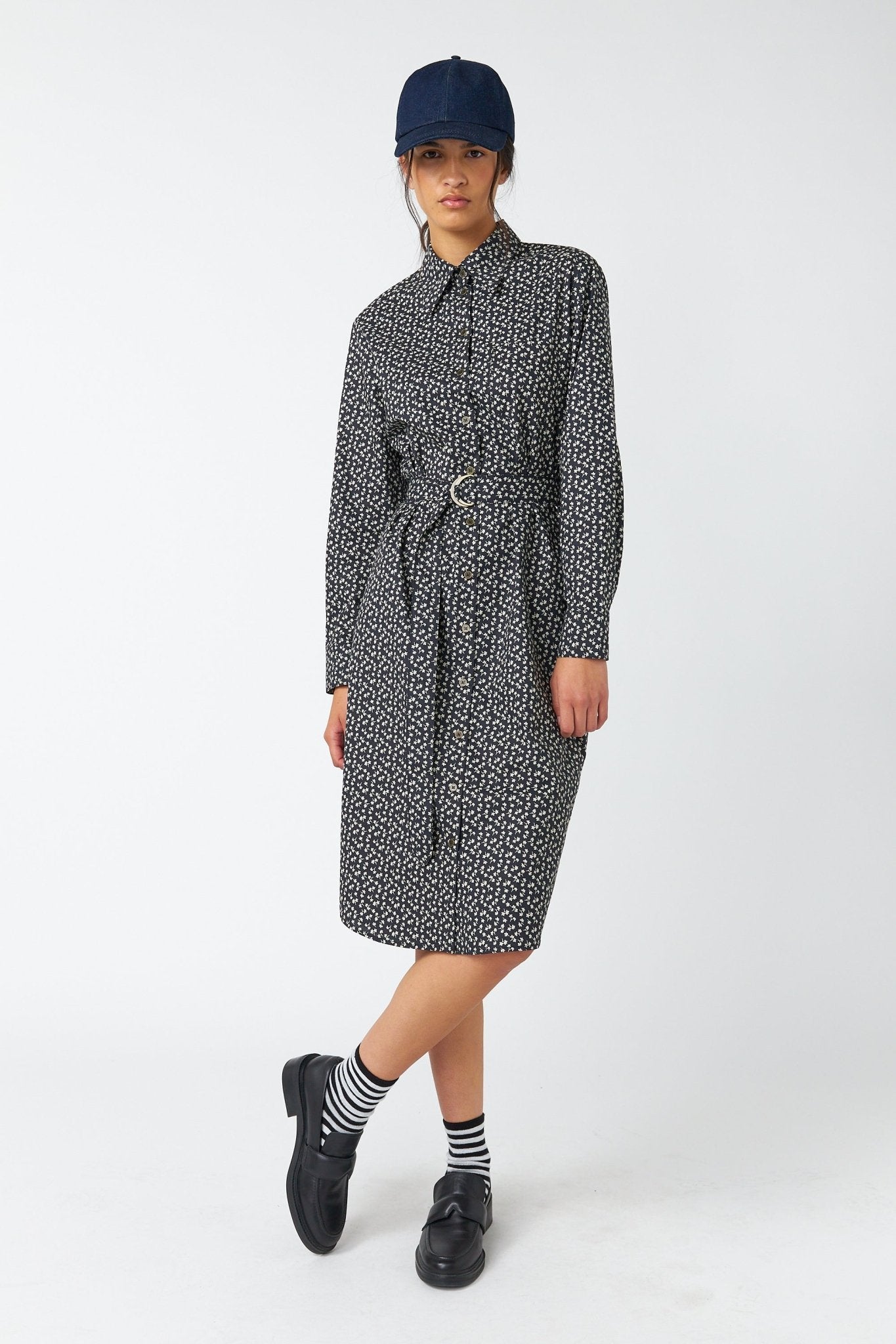 Sylvester | Dimity Shirt Dress | Black | Palm Boutique