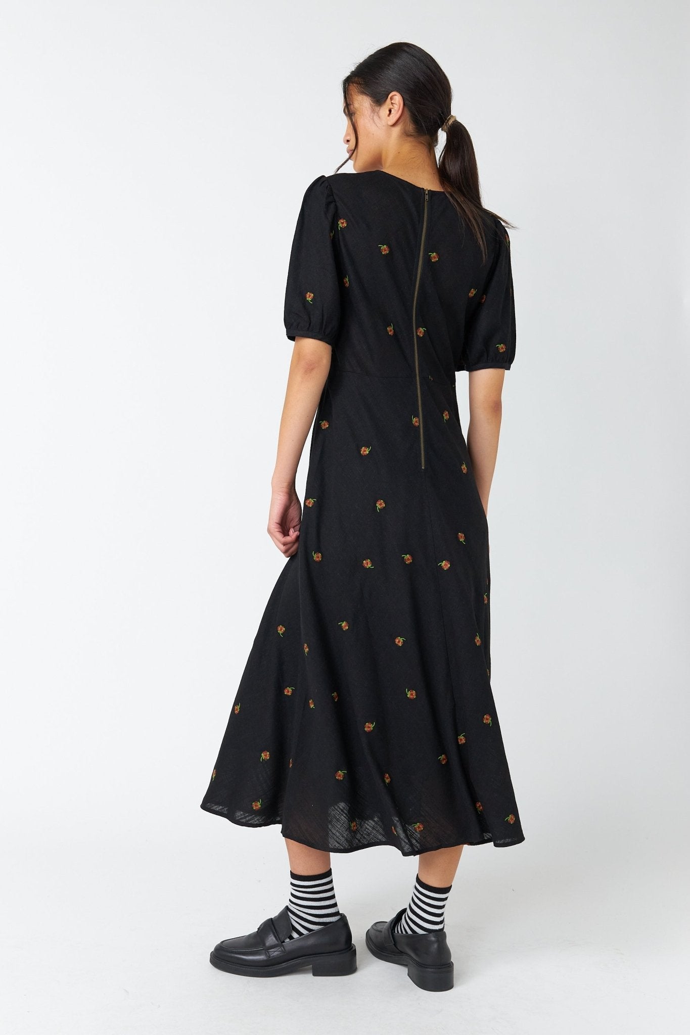 Sylvester | Pansy Dress | Black | Palm Boutique