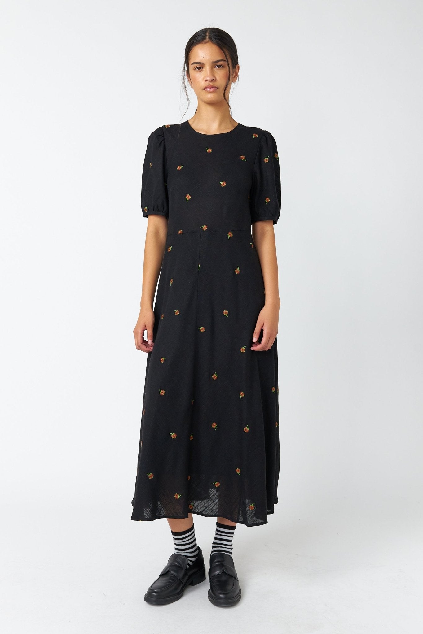 Sylvester | Pansy Dress | Black | Palm Boutique