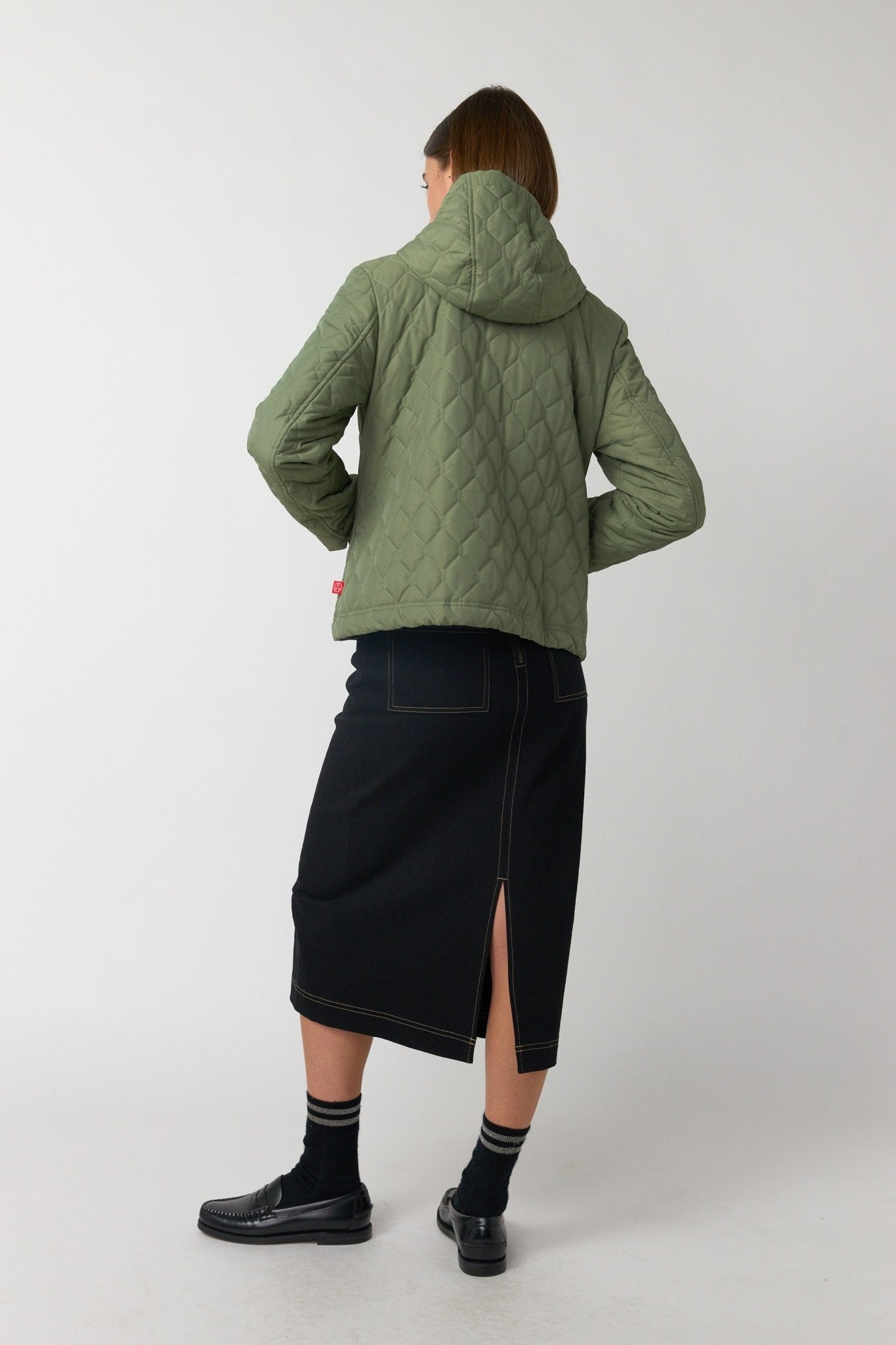 Sylvester | Quilted Cropped Parka | Sage | Palm Boutique