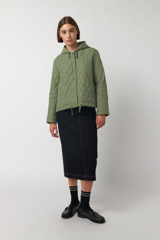 Sylvester | Quilted Cropped Parka | Sage | Palm Boutique