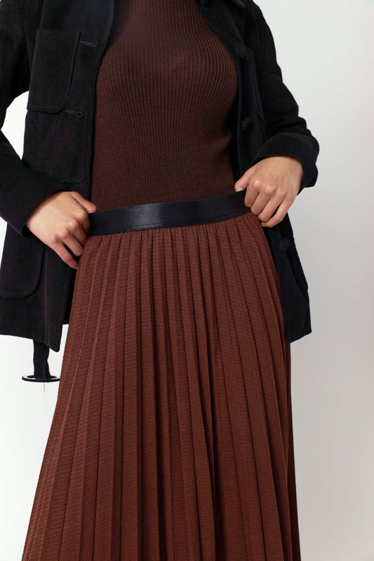Sylvester | Ripple Skirt | Espresso | Palm Boutique
