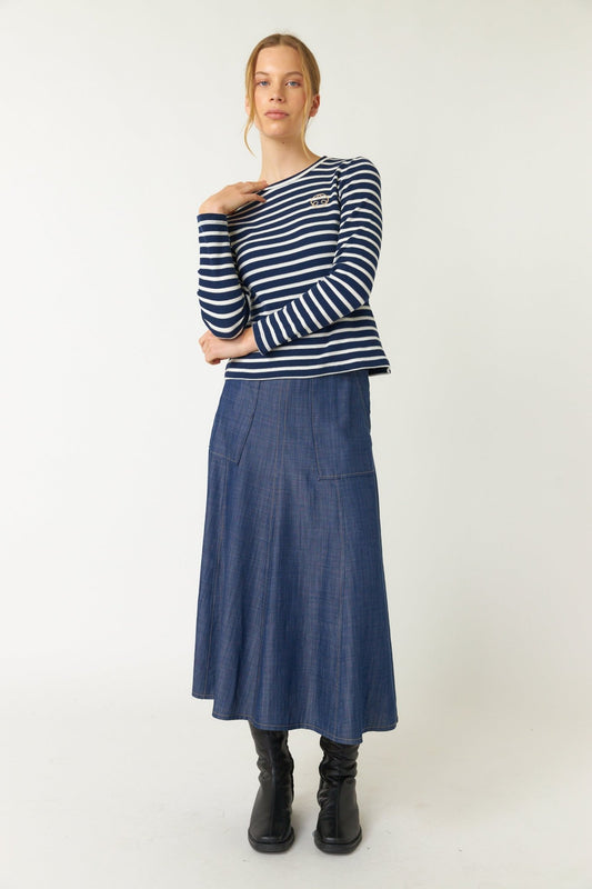 Sylvester | Sailor Stripe Top | Navy | Palm Boutique