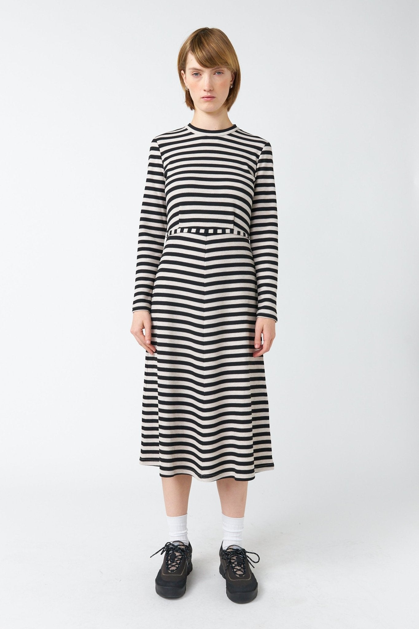 Sylvester | Stripey Dress | Black Stripe | Palm Boutique