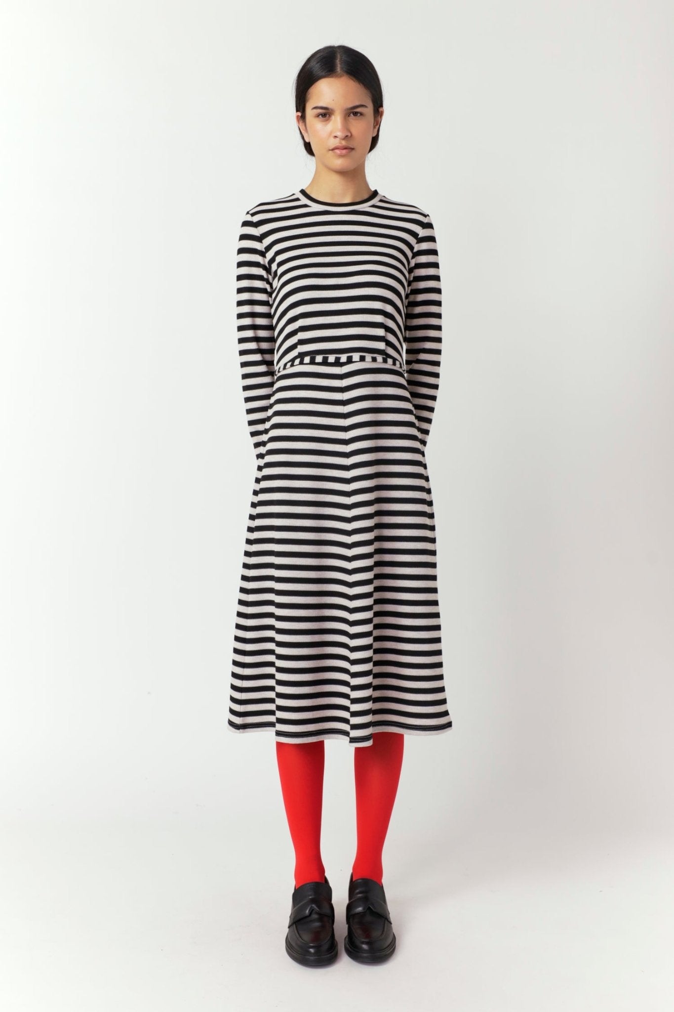 Sylvester | Stripey Dress | Black Stripe | Palm Boutique