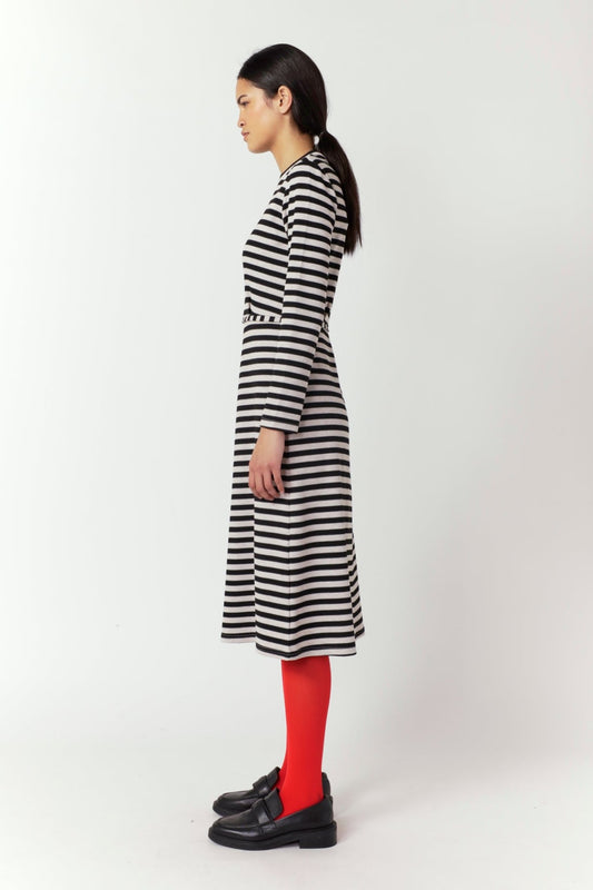 Sylvester | Stripey Dress | Black Stripe | Palm Boutique