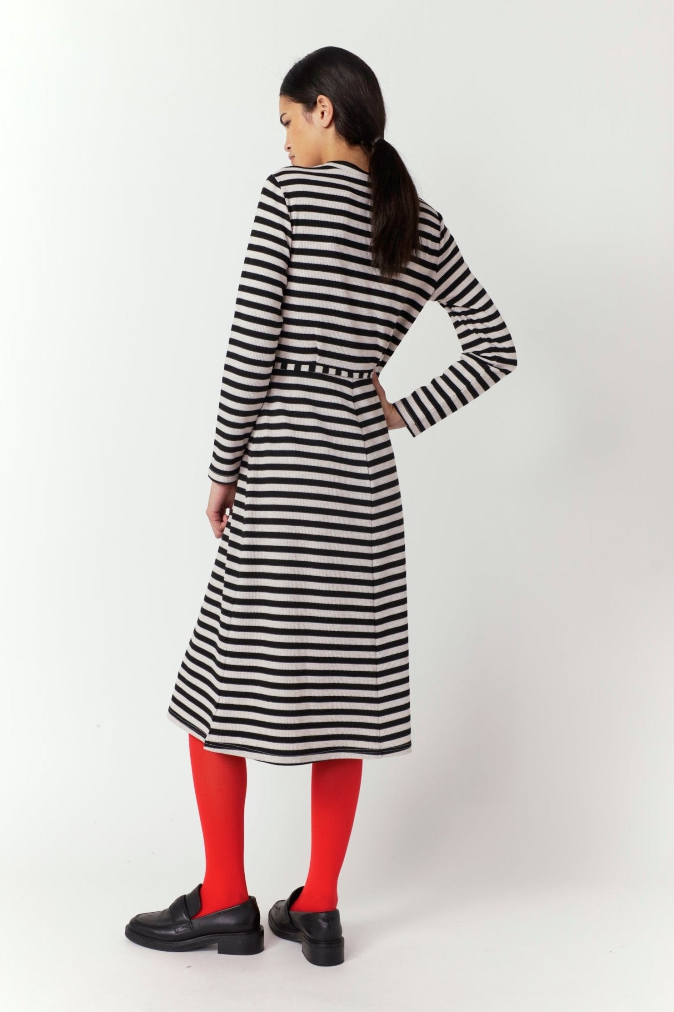 Sylvester | Stripey Dress | Black Stripe | Palm Boutique