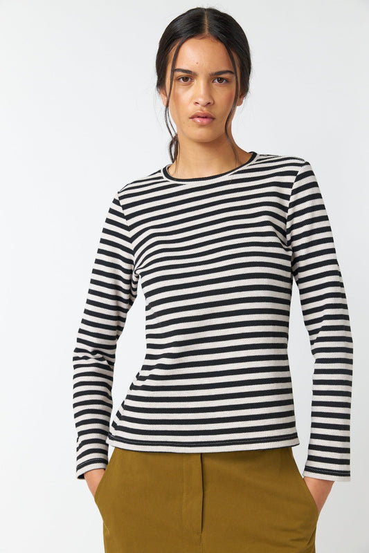 Sylvester | Stripey Top | Black Stripe | Palm Boutique