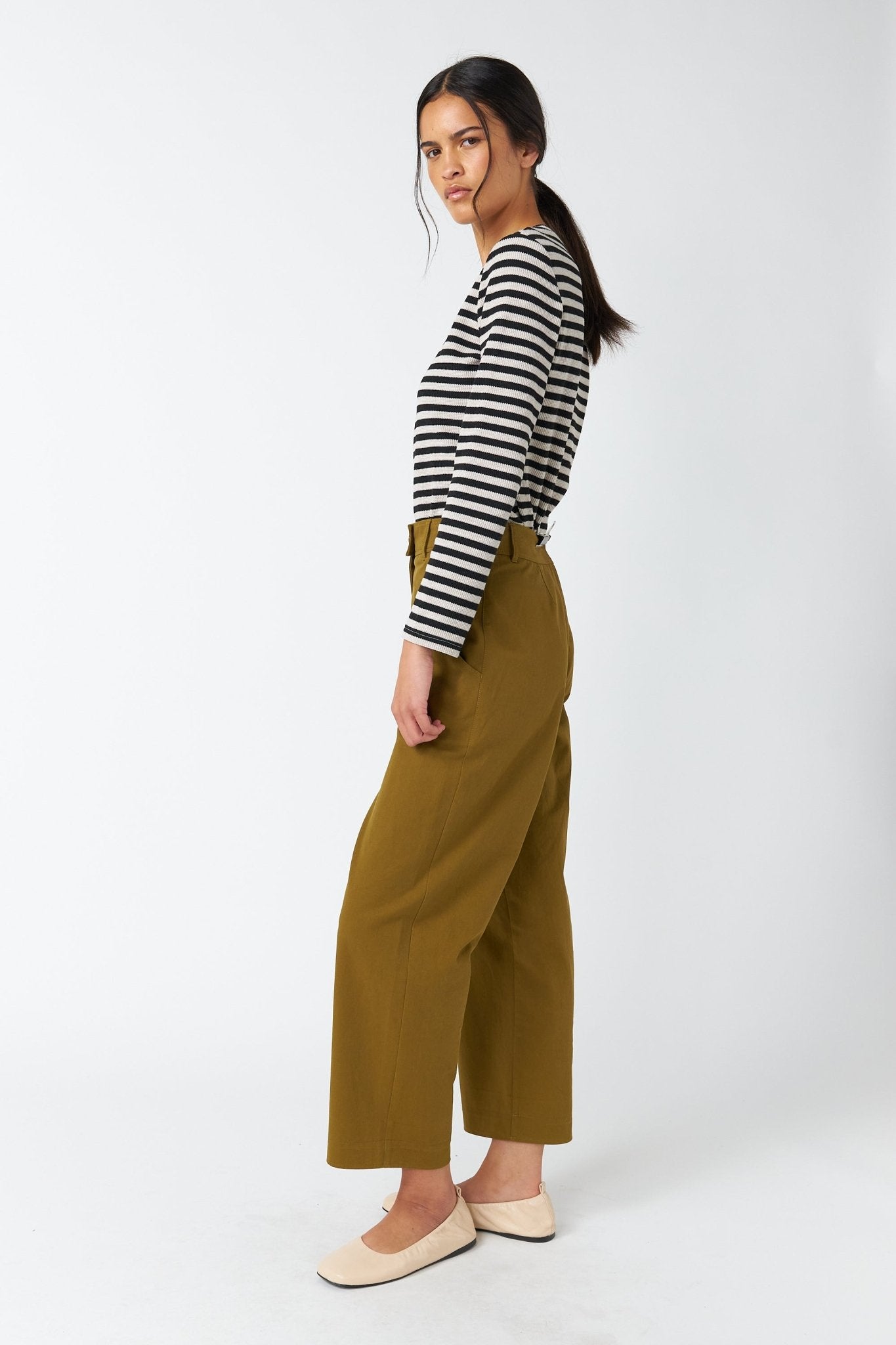 Sylvester | Stripey Top | Black Stripe | Palm Boutique