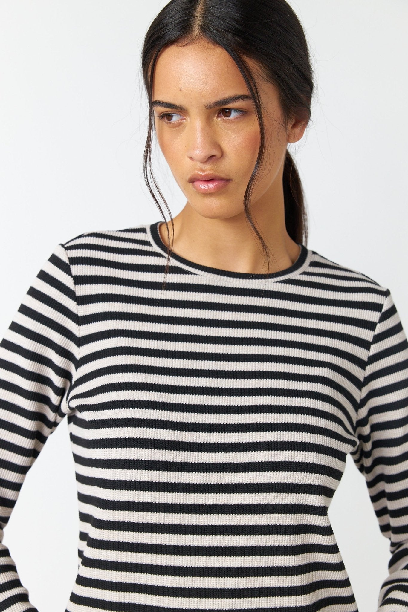 Sylvester | Stripey Top | Black Stripe | Palm Boutique