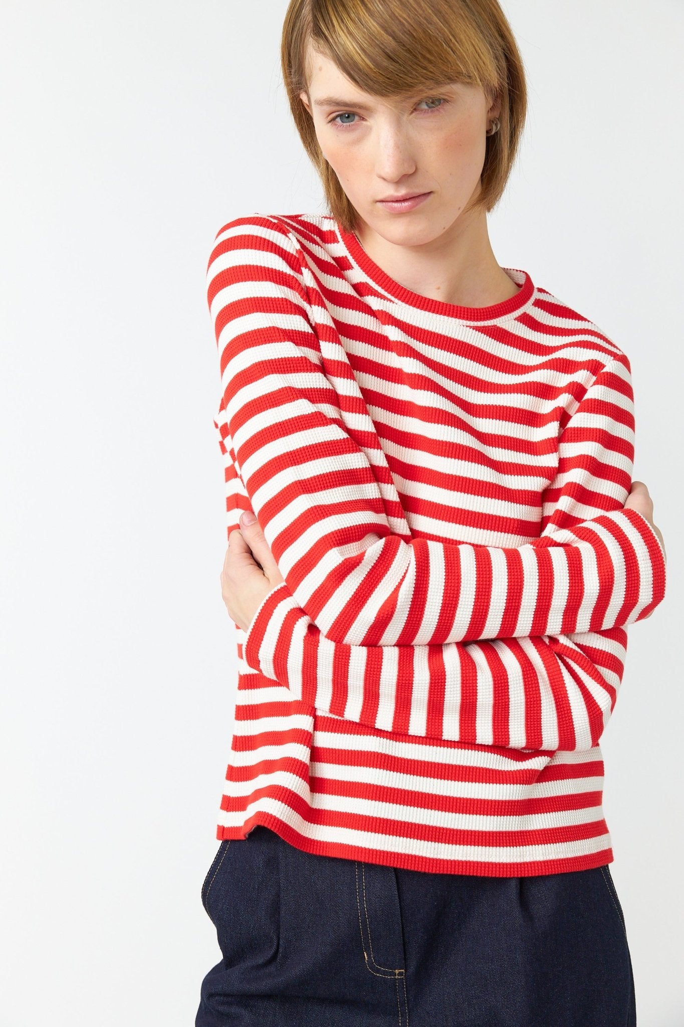 Sylvester | Stripey Top | Red Stripe | Palm Boutique