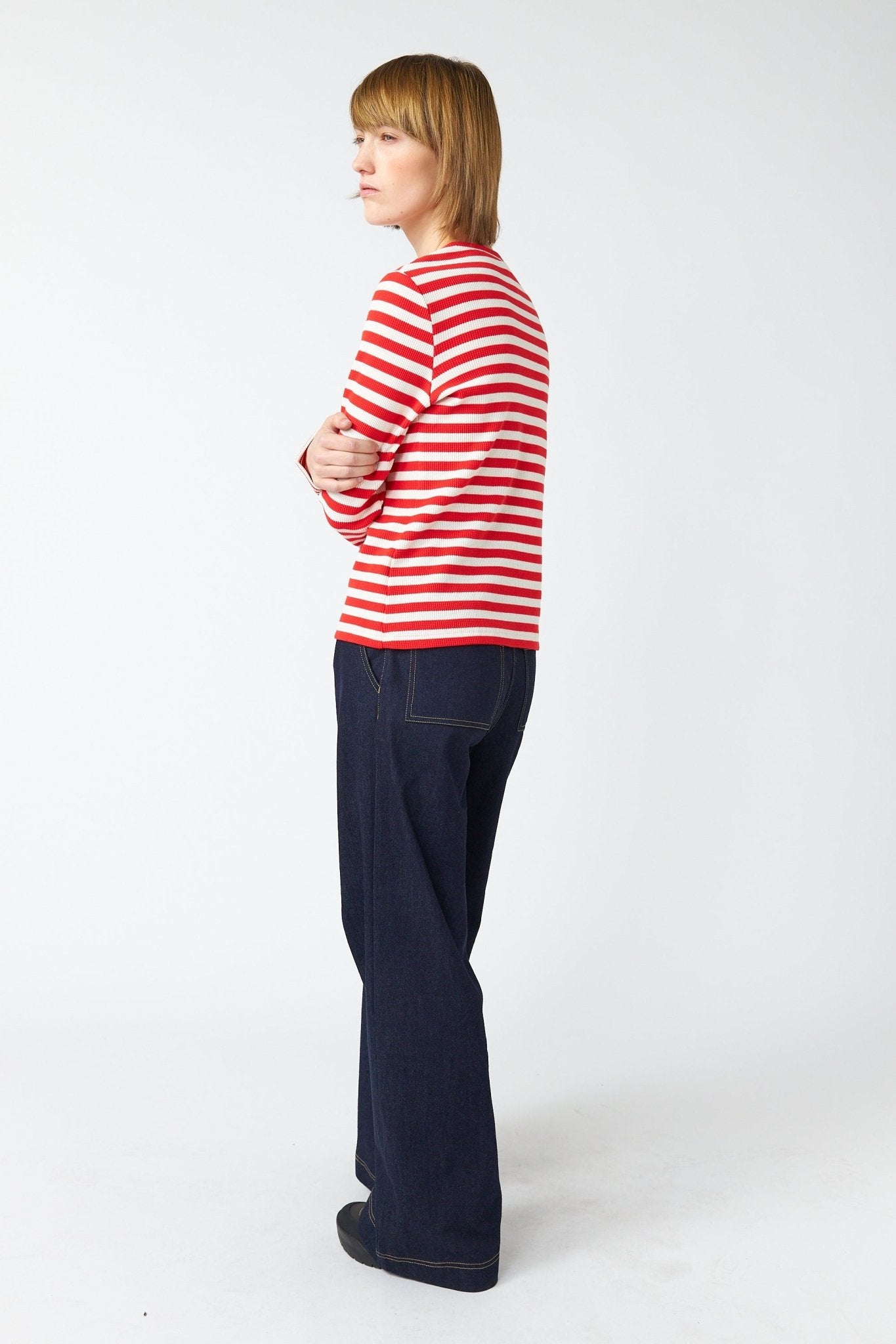 Sylvester | Stripey Top | Red Stripe | Palm Boutique