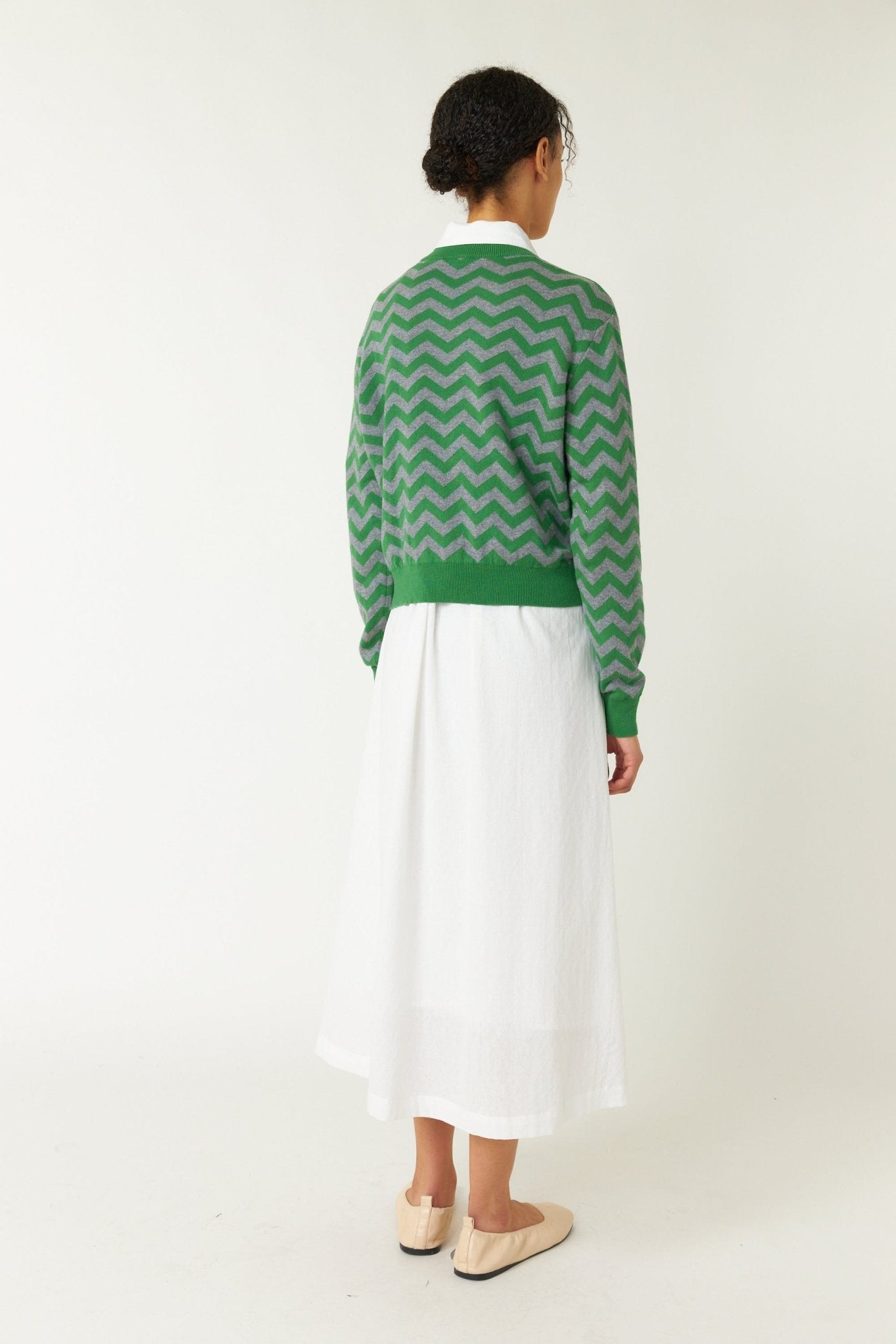 Sylvester | Twin Peaks Jumper | Green/Grey Marle | Palm Boutique