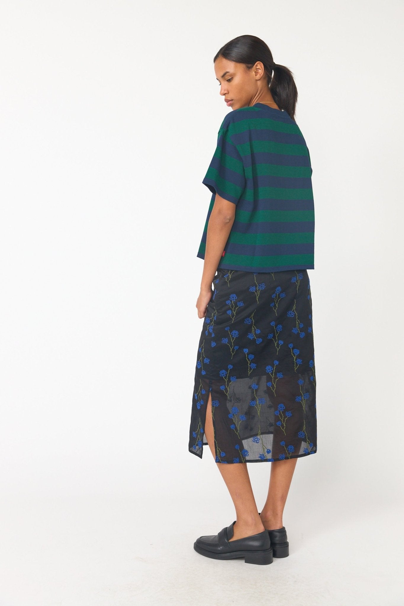Sylvester | Venetian T-shirt | Green Navy | Palm Boutique