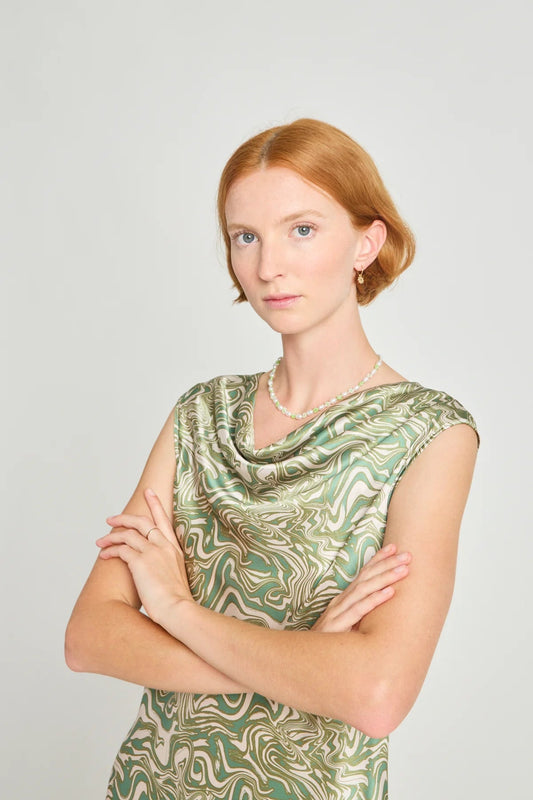 twenty - seven names | Free association dress | Green swirl | Palm Boutique