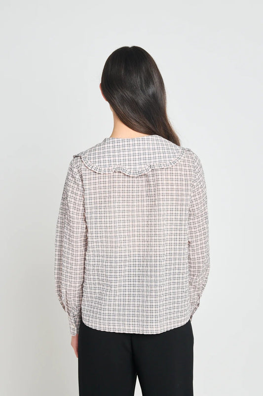 twenty - seven names | Impression Blouse | Pale Pink Check | Palm Boutique